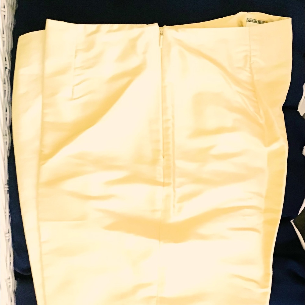 Gold silk pants